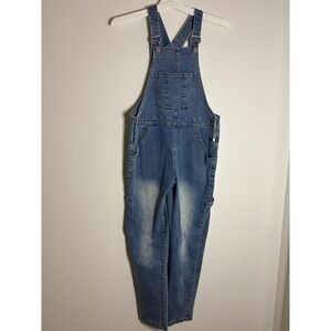 Kidscool Space Kids Denim Overalls Medium Wash Blue Carpenter Bib Jeans Size 160